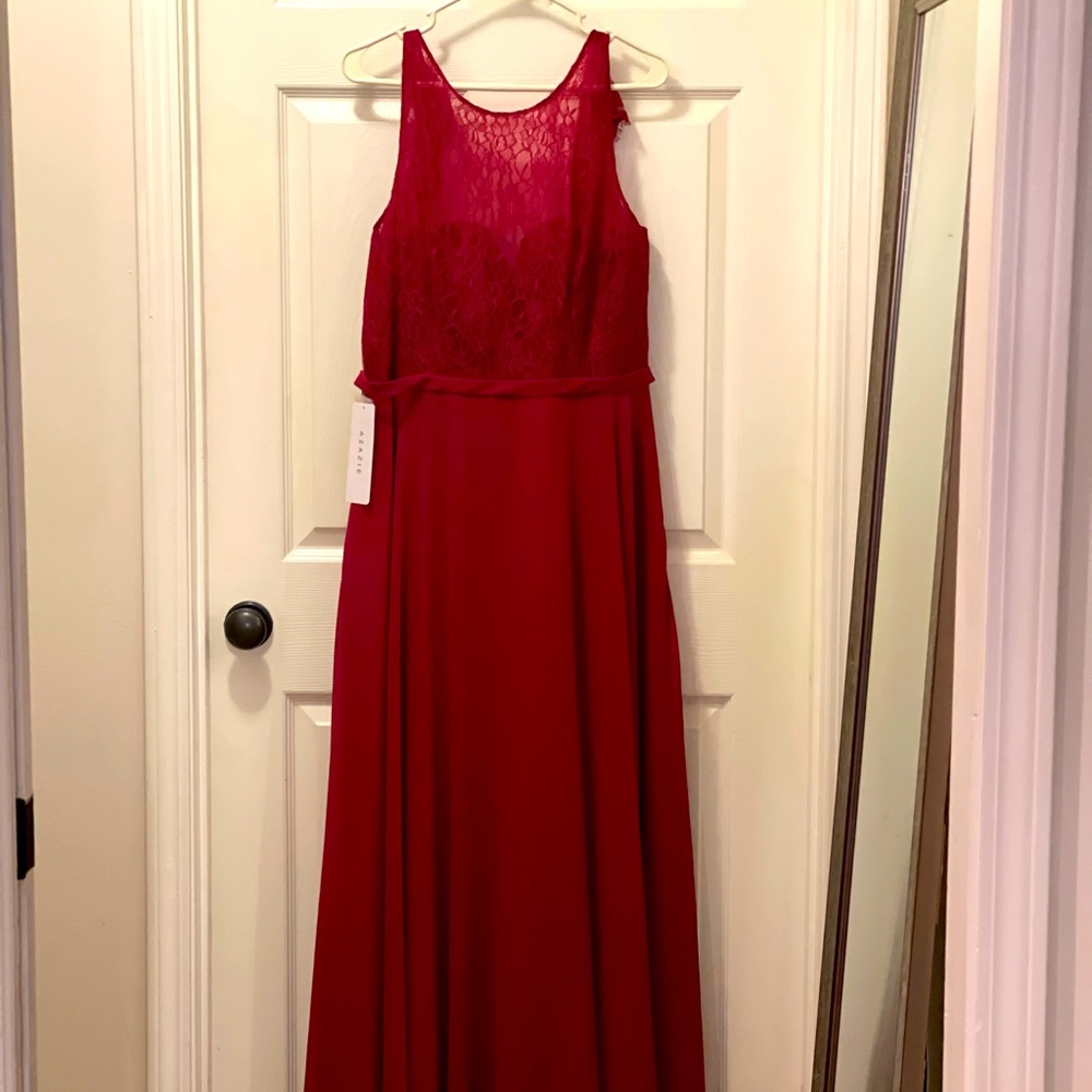 Burgundy bridesmaid dress AZAZIE
